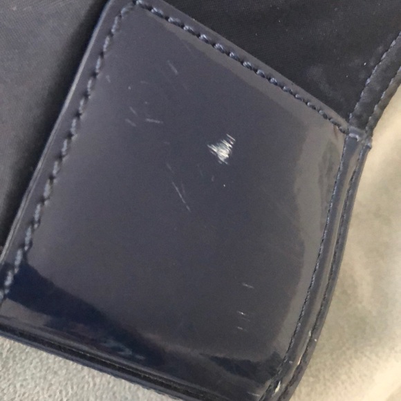 Navy blue authentic Tory Burch Ella  tote - Picture 4 of 8